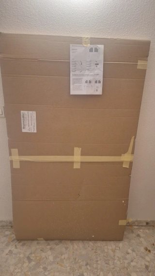Cabecero Cama 150cm Madera blanco y gris