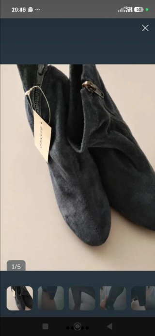 Botines azul Maripaz talla 37