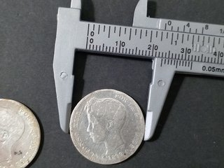 2 Monedas Plata UNA PESETA Alfonso XIII 1899