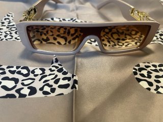 Occhiali da sole donna beige e oro