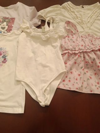 Lote Ropa Niña T8: Camisetas y Body