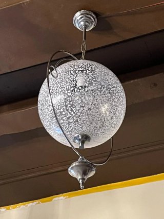 Lampada Sospensione anni'70 Spage Age vetro Murano