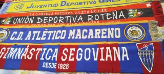 Lote 6 bufandas de fútbol (Saúl)