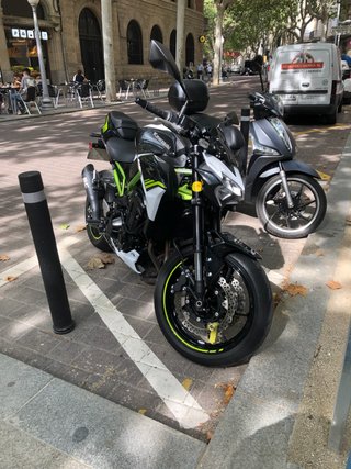 Kawasaki Z900e Negra y Verde limitada A2