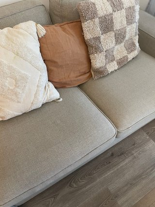 Sofá chaise longue beige Kivik Ikea