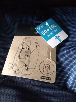 Mochila Trekking Forclaz 700 50+10L