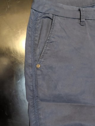 Pantalón chino mujer azul marino