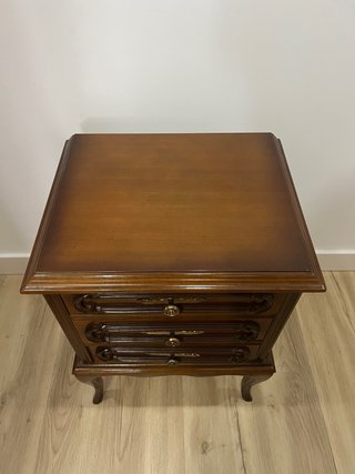 Mesita de noche vintage madera
