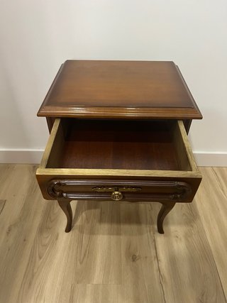 Mesita de noche vintage madera
