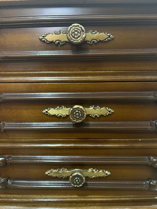Mesita de noche vintage madera
