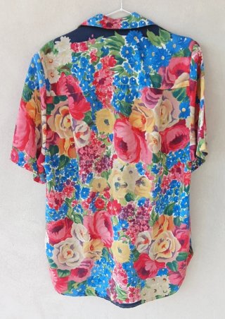 Camicia a maniche corte sartoriale donna, vintage