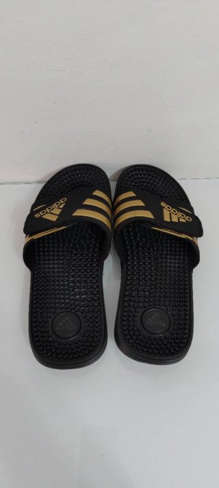 Chanclas Adidas Negro y Dorado