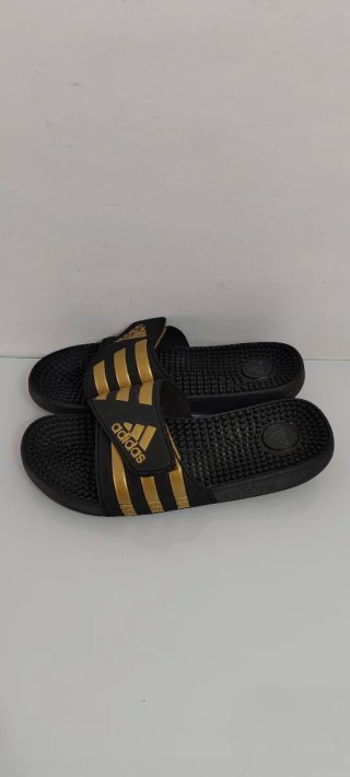 Chanclas Adidas Negro y Dorado