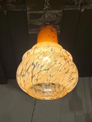 Lampada sospensione vetro Murano anni '70
