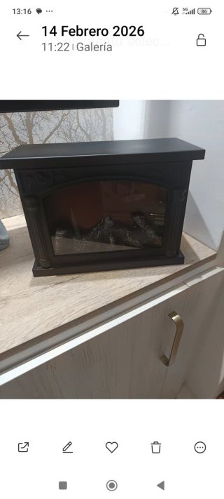 Chimenea decorativa artificial 30x20x13 nuevo