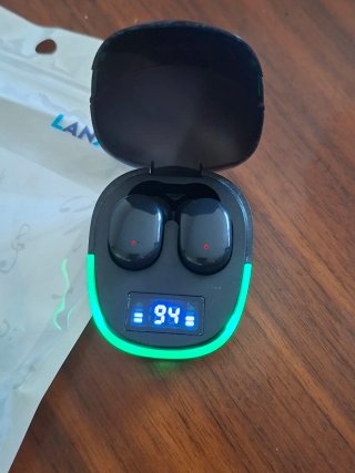 Auriculares Bluetooth Negro con Luz LED