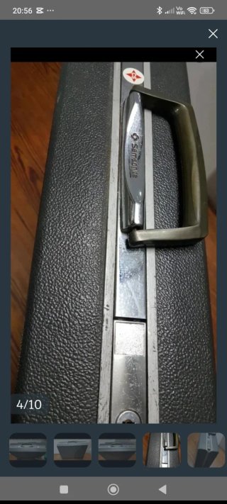 Maletín Samsonite Negro y Plateado