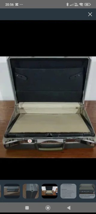 Maletín Samsonite Negro y Plateado