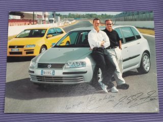 Stampa Schumacher e Barrichello Fiat Stilo
