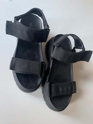 Sandalias negras plataforma