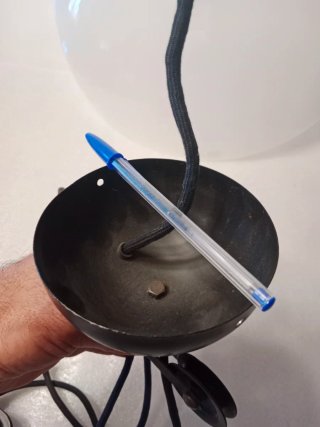 Lampara techo metalarte sube baja polea vintage