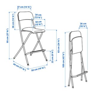 2 Taburetes Altos Ikea, modeloFranklin
