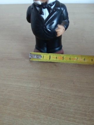 Figura goma Oliver Hardy vintage 70/80//