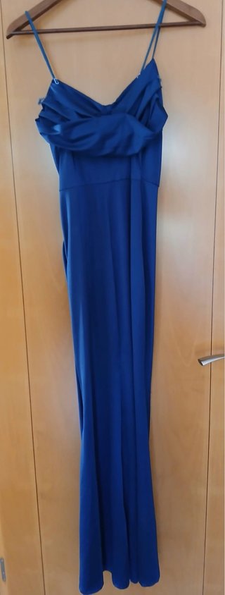 Vestido largo fiesta azul