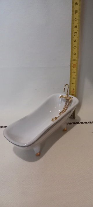 Bañera miniatura per case delle bambole
