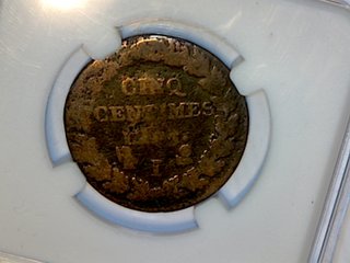 Lote 7 monedas antiguas Francia y Marruecos