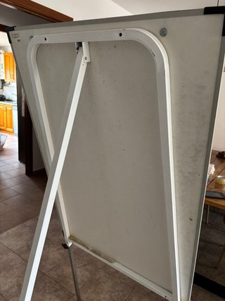 Pizarra Blanca Pie 170cm