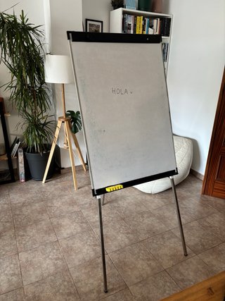 Pizarra Blanca Pie 170cm