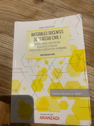 Materiales docentes de Derecho Civil I ( ICADE