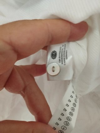 Camisa blanca manga 3/4