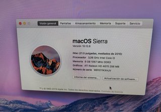 Ordenador Apple iMac Plata