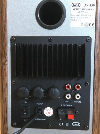 Altavoces Activos Trevi AV-450 Marrón/Plata