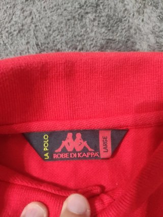 Polo Kappa Rojo vintage Talla L