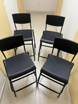 Taburetes altos para encimera (Set de 4)