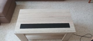 Estantería de pared madera y blanca