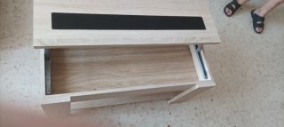 Estantería de pared madera y blanca