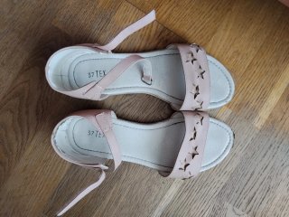 Sandalias 37 TEX Marrón Estrellas Talla 37