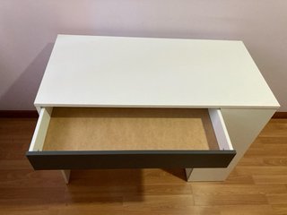 Mesa escritorio melamina blanco 101x73x50 Leroy