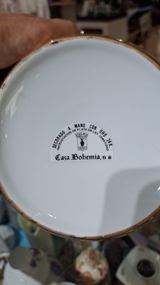 Tibor Porcelana Casa Bohemia Decorado Mano