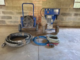 Máquina Proyectar morteros masillas corcho