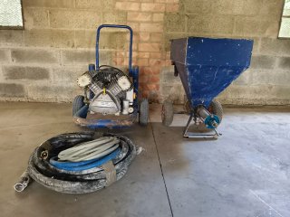 Máquina Proyectar morteros masillas corcho