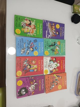 8 libros historias cortas de los cinco.