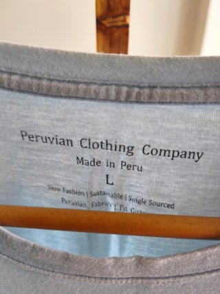 Camiseta Peruana Algodón Talla L