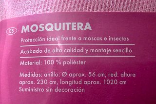 Mosquitera Princesas Rosa para Cama/Cuna