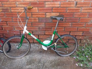 Bicicleta Plegable Verde mobylette