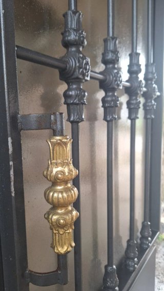3 Puertas Hierro Forjado con Marco y Cristal